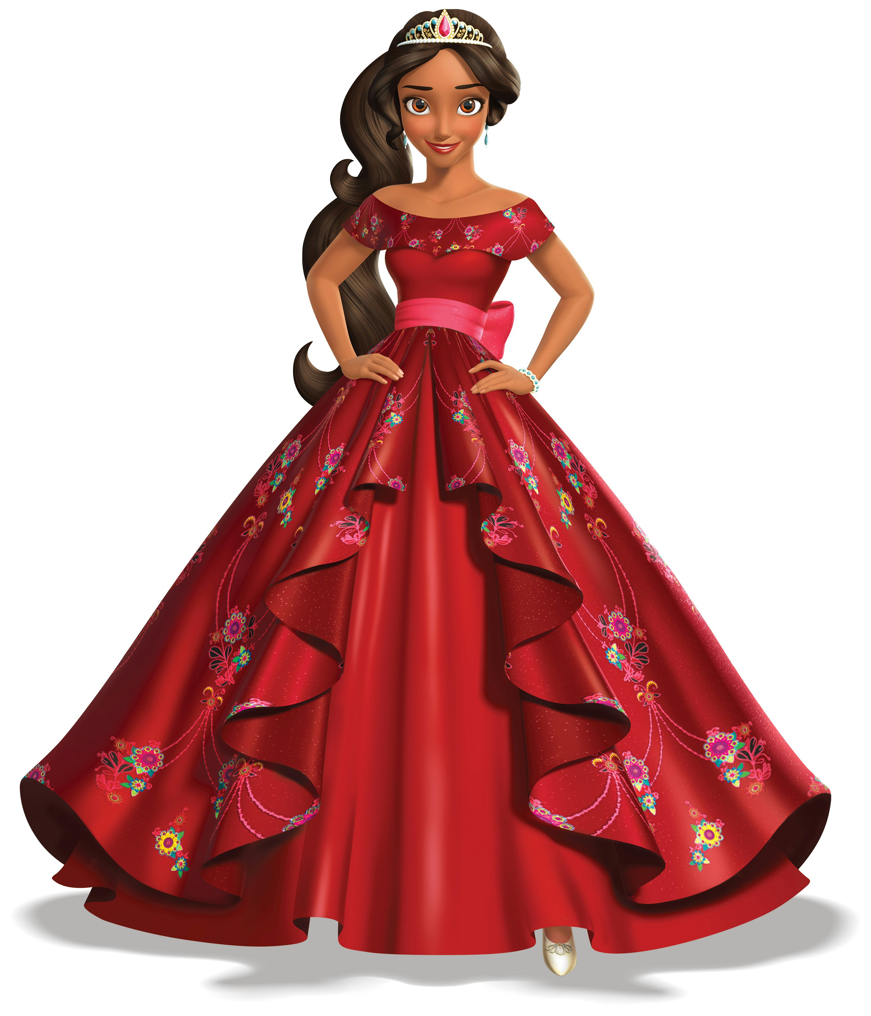 princess with red dress